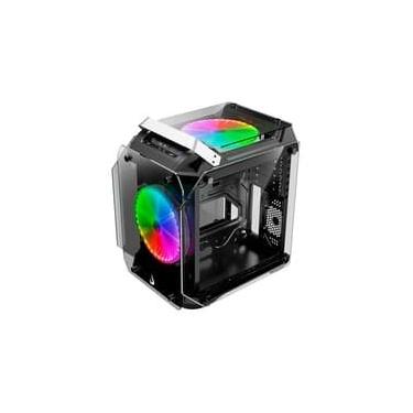 Imagem de Gabinete Gamer Rise Mode Zeus Glass 02, Mid Tower, ARGB, Frontal e Lateral em Vidro, 2 Fans 200mm, Preto - RM-CA-ZE-02-ARGB