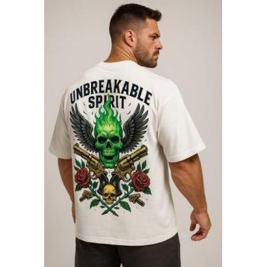 Imagem de Camiseta Streetwear Oversized Masculina unbreakable spirit - swagon, G