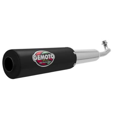 Imagem de Escapamento Escape Gemoto Racing Biz 110 2016 - 2017 Cromado Ponteira 