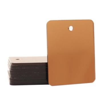 Imagem de Chaveiro Acrilico Retangular 5x4CM - 10Un - nano, Cobre