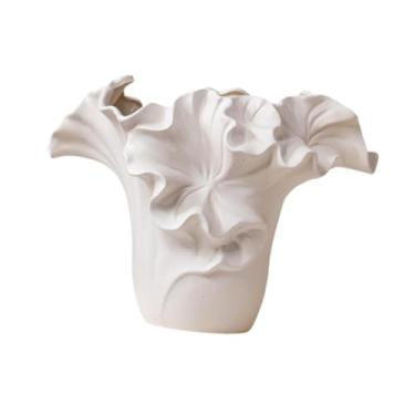 Imagem de KiBcsLic Vaso de cerâmica para flores, vaso de porcelana, arranjo de flores moderno feito à mão, suporte para plantas para estante, decoração de sala de estar, Style a