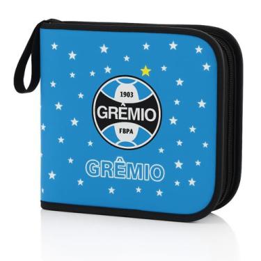 Imagem de Porta CDs e DVD Grêmio 48 Discos 15x15cm - Mileno