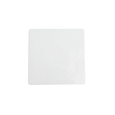 Imagem de Prato plano de cerâmica retangular branco bife de sushi doméstico comida ocidental - prato plano quadrado de 20 cm