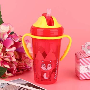 Imagem de KIMISS Copo Infantil de bebê de Desenho Animado Com Maçane (Vermelho)