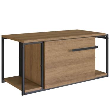 Imagem de Armário Suspenso Gabinete Para Banheiro 80x36x37cm P1019 Mel Lavabo Placa e Ponto