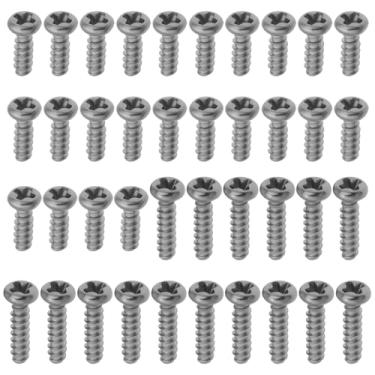 Imagem de SING F LTD 40 peças de parafusos de aço inoxidável M2x6mm M2x8mm compatíveis com placas de circuito Gameboy Classic DMG Shell