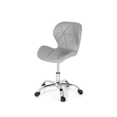 Imagem de Cadeira Office Eiffel Slim Base Giratória Cinza - Cromada