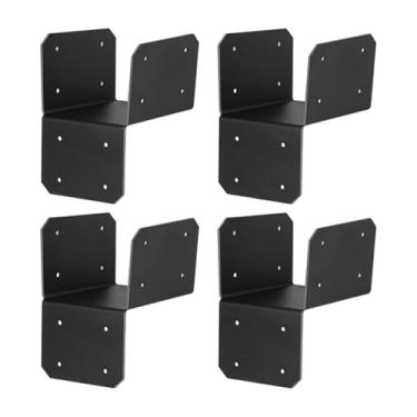 Imagem de BLWOTMOR Conector de 4 Peças para Poste a, Placa de Reparo, Suporte de Reparo para Estruturas de Madeira, 8.9 Cm