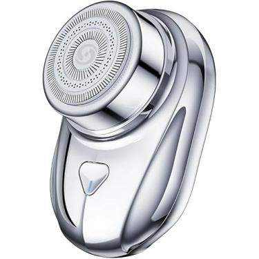 Imagem de Mini barbeador portátil, barbeador elétrico à prova d'água, carregamento tipo C dura até 60 dias, barbeador elétrico de viagem, adequado para barba, cabelo, corpo, casa, carro, viagem, barbear molhado