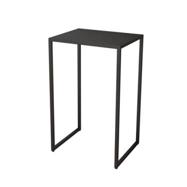 Imagem de Armário de armazenamento, vassoura, prateleira, expositor, sofá, mesa lateral, suporte para impressora, vaso de flores, plantas, sala de estar, rack de armazenamento (preto, 45 x 40 x 80 cm)