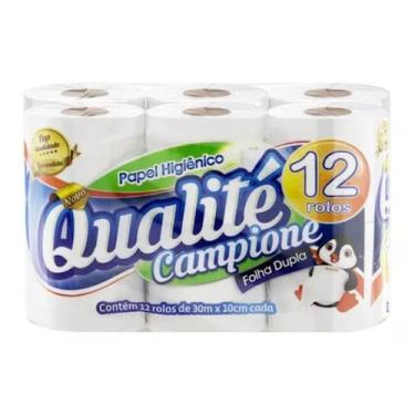 Imagem de Papel Higiênico Qualité Folha Dupla 30m 12 Unidades - Ipel