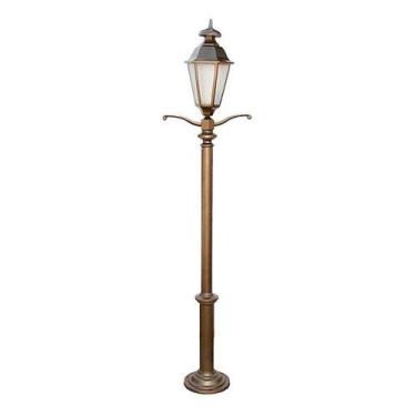 Imagem de Poste Colonial Londres Jardim de Alumínio 01 Luminária 2,49m - OUTRAS 