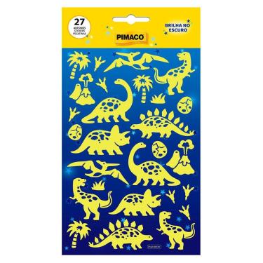 Imagem de Etiqueta escolar Dino com 27 unidades - Pimaco