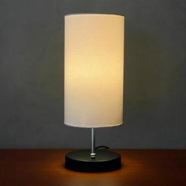Imagem de Abajur Luminárias De Mesa Clássico Redondo Com Interruptor Bivolt Com 