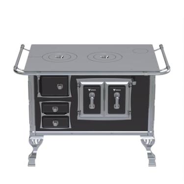 Imagem de Fogão a Lenha GII N 2 Sec Preto Sem Tampa Saida Direita