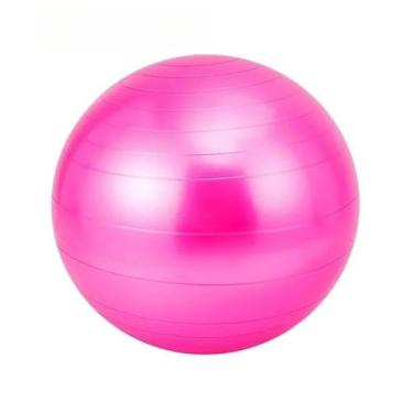 Imagem de Bola de Pilates e Fisioterapia 25/45/55/65cm De PVC para Exercício Yoga Pilates Ginastica Com Bomba(ROSA,45CM(Contêm BOMBA))