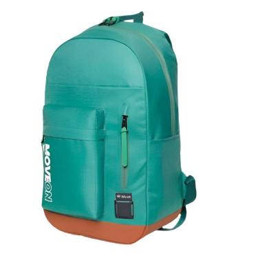 Imagem de Mochila Unissex Juvenil Cores Escolar Viagem Cor:Verde