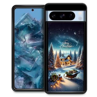 Imagem de TAMEFOX Capa compatível com Google Pixel 8 Pro, véspera de Natal para Google Pixel 8 Pro, fina, macia, à prova de choque, capa protetora de TPU para mulheres e meninos para Google Pixel 8 Pro