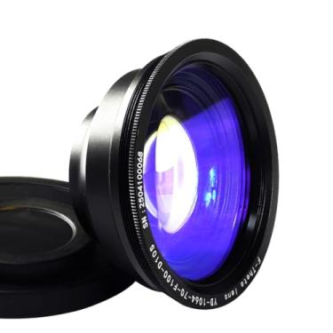 Imagem de HUNST F-Theta Scan Lens para gravadores a laser de fibra, lente de digitalização óptica para sistema Galvo de 1064 nm, rosca M85 (70x70mm FL 100)