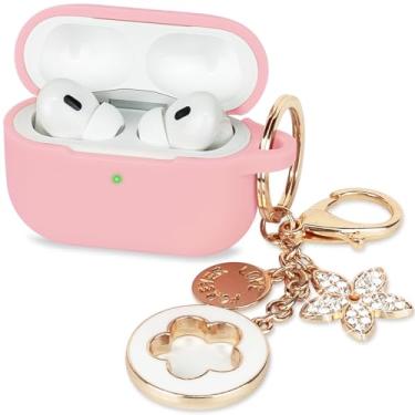 Imagem de Capa para Apple Airpods Pro 3 (2025) - VOTILE Airpods Pro 3 capas femininas de silicone iPods Pro 3 fones de ouvido acessórios sem fio capas de carregamento meninas chaveiro brilhante para Airpod
