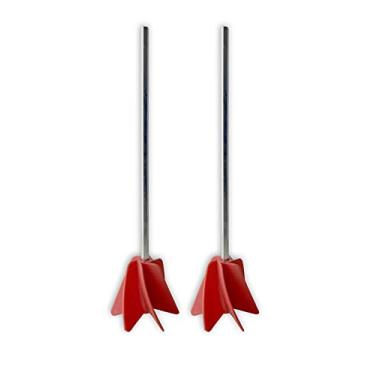 Imagem de Teal Turtle Misturador de tinta para broca - Pá de mistura de 35 cm para baldes de 5 galões - Funciona com a maioria dos fluidos viscosos - tinta, mancha, revestimento, epóxi, textura de parede e