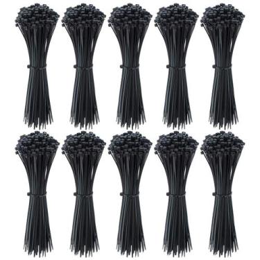 Imagem de Abraçadeira Nylon Enforca Gato 3,6X150Mm Preto Com 1000 Un - Tradestar