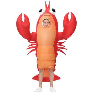 Imagem de Traje de lagosta inflável para crianças Searhmomo Halloween