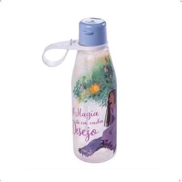 Imagem de Garrafa Infantil Colorida Disney Wish 530Ml Com Tampa E Alça
