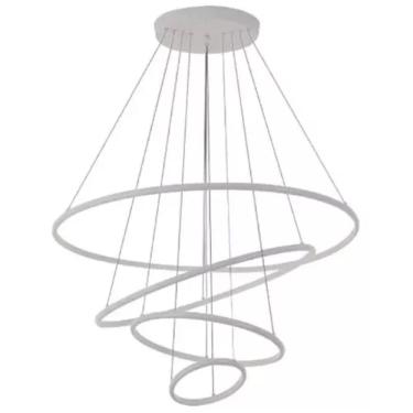 Imagem de Lustre Pendente Moderno Anéis Led 4 Arco Luminária
