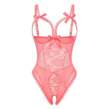 Imagem de Lingerie Avidlove Sexy One Piece Lace Babydoll Pijama Feminina