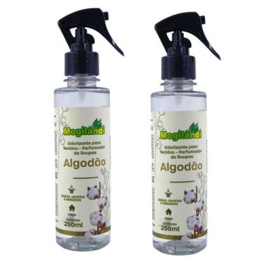 Imagem de Kit 2 Odorizante Cheirinho Para Tecidos Algodão Mogilândi  250ml