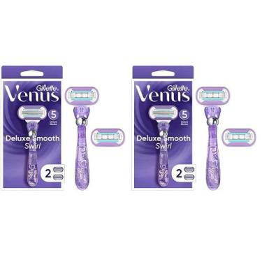 Imagem de Razor Gillette Venus Deluxe Smooth Swirl com 2 recargas x2