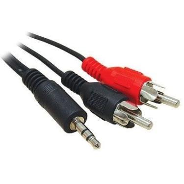 Imagem de Cabo de Áudio P2 Stereo p/ 2 RCA 5 Metros XC-P2ST-2RCA-5M