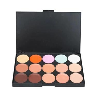 Imagem de Corretivo facial profissional, camuflagem creme, contorno paleta, 15 c