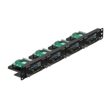 Imagem de UCTRONICS de montagem em rack para Raspberry Pi com suporte SSD 19" 1U