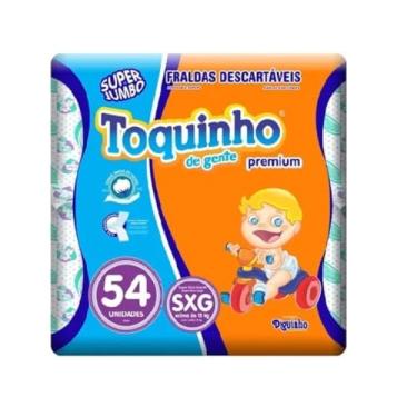 Imagem de Fralda Infantil Descartável Toquinho Confort Sec Mega SXG C/54