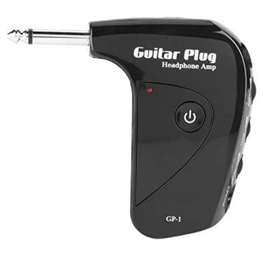 Imagem de RiToEasysports Plugue Amplificador de Mini Guitarra para Entusiastas da Música - Amplificador de Fone de Ouvido Portátil Com Efeito de Distorção Em Inglês, Portátil e Leve - Material Plástico, Cor