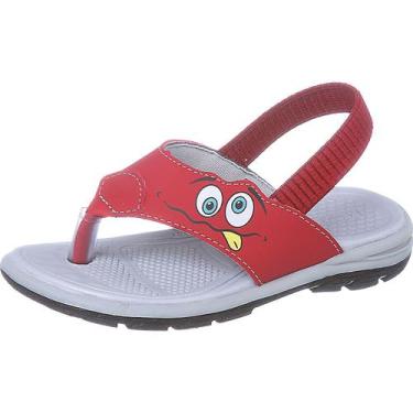 Imagem de Papete Sandália Infantil Masculino Menino 3888-599 - Redmax, Vermelho,