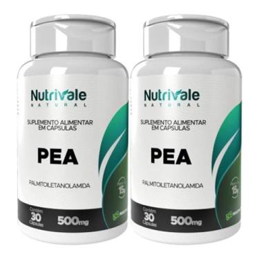 Imagem de 2x Pea Palmitoiletanolamida 30 Cápsulas 500mg - Nutrivale