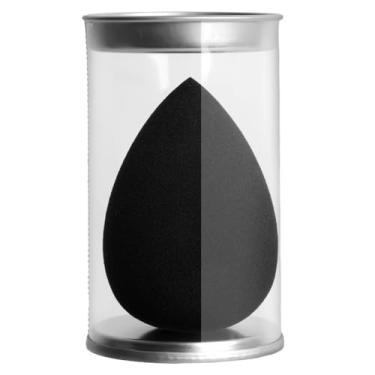 Imagem de 3 peças esponja de maquiagem preta macia esponja base corretivo mistura viagem casa cosméticos puff ferramentas de beleza (gota (caixa))