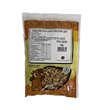 Imagem de Nozes Extra Light Quartilhos Sem Casca Tainá Alimentos 200g