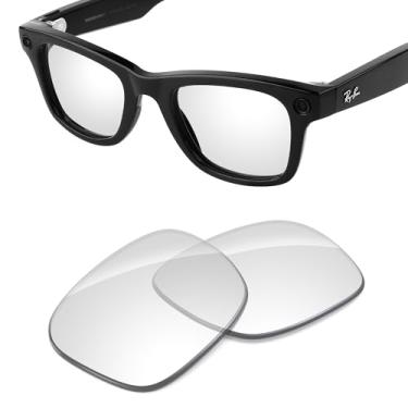 Imagem de Tintart Lentes de substituição de desempenho compatíveis com óculos inteligentes RayBan Meta Wayfarer RW4006 50 mm, Hd Clear Anti Luz Azul - Não Polarizada, One Size