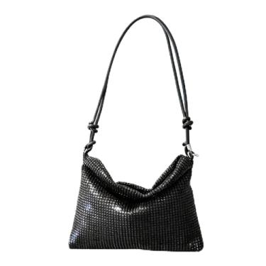 Imagem de Bolsas de mão femininas à noite para mulheres, bolsas transversais, bolsas de mão elegantes para festa de casamento, Preto, Small, Tendência