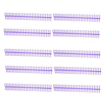 Imagem de Bobina de encadernação em espiral MUNEFE de 10 unidades, bobina de folha em espiral de encadernação, pente de coluna com capacidade, adequado para escritórios, salas de aula, (Viola)