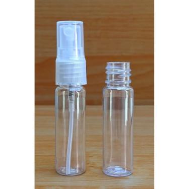 Imagem de Frasco Spray PET 15ml com Válvula de Pulverização Fina – Recarregável e Portátil para Perfume, Álcool, Aromatizador, Cosméticos e Viagem(10,Transparente)