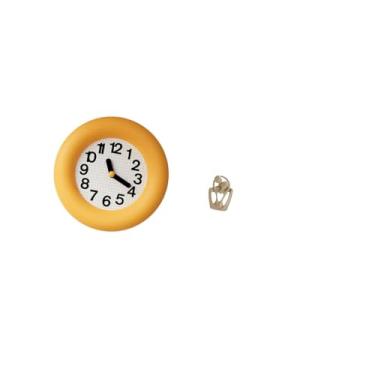 Imagem de Fenteer Relógio de Parede Silencioso E Contemporâneo com Escultura Abstrata de Casal em Resina, Relógio Analógico Moderno para Decoração de Quarto, Cozinha, S