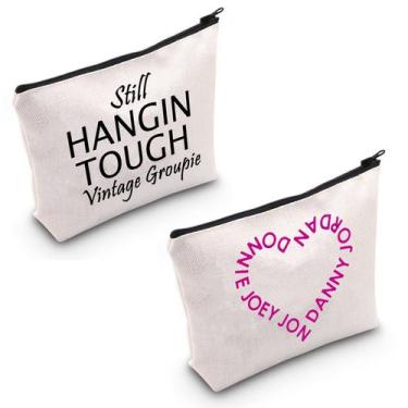 Imagem de Bolsa de cosméticos TSOTMO Music Lover Still Hangin Tough Vintage
