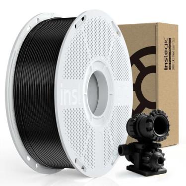 Imagem de Bobina de nylon de fibra de carbono Inslogic de 1,75 mm e 1 kg de fila
