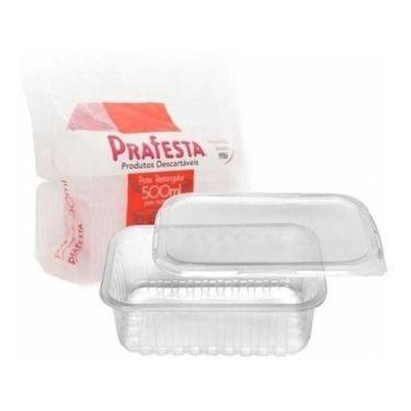 Imagem de Pote Marmitex Fit 500 Ml - 24 Unid - Freezer/microondas - Higipack