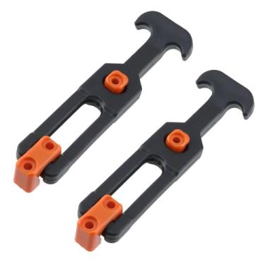 Imagem de T Tulead 2 peças de substituição de trava térmica de borracha para ferrolho laranja 160 × 44 mm para caixa de ferramentas, barco, refrigerador